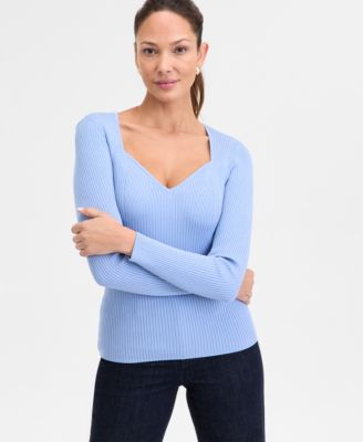 I.N.C. International Concepts - Women's Sweetheart-Neck Sweater