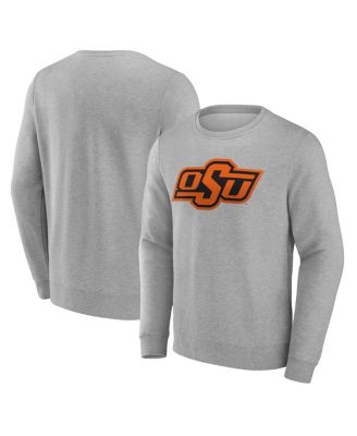 Fanatics - Men's  Gray Oklahoma State Cowboys Evergreen Fleece Pullover Sweatshirt