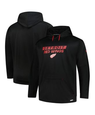 Fanatics - Men's Black Detroit Red Wings Authentic Pro Big Tall Pullover Hoodie