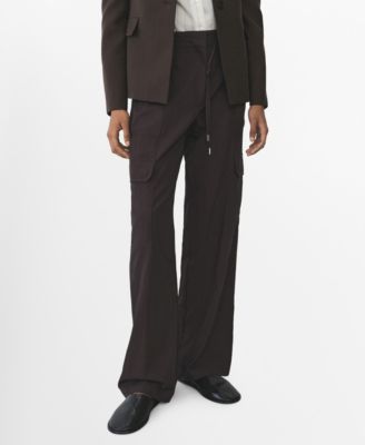 MANGO - Women's Soft Cargo Trousers