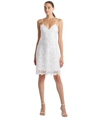 Natori - Women's Suzani Lace Scalloped-Hem A-Line Dress