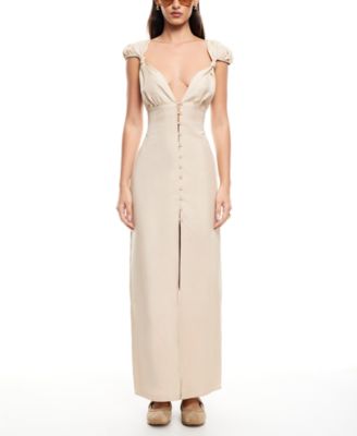 Lioness - Women's Meadow Linen-Blend Maxi Dress
