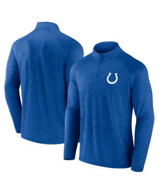 Fanatics - Men's Royal Indianapolis Colts Head-to-Head Raglan Quarter-Zip Jacket