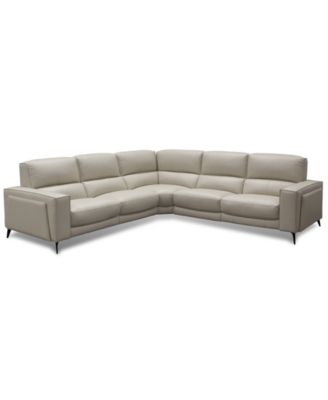 Furniture - Neiwert 5-Pc. Leather Sofa Sectional with 3 Power Recliners